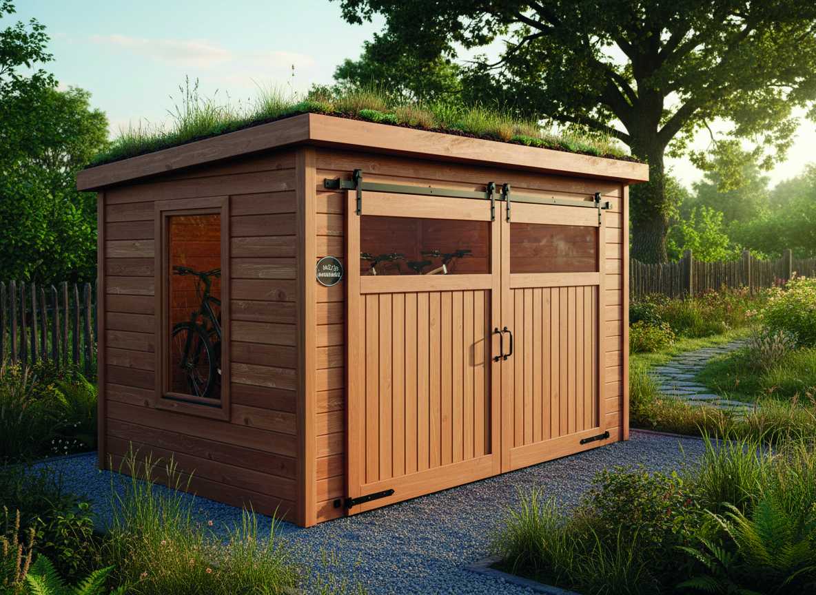 Fahrradgarage aus Holz