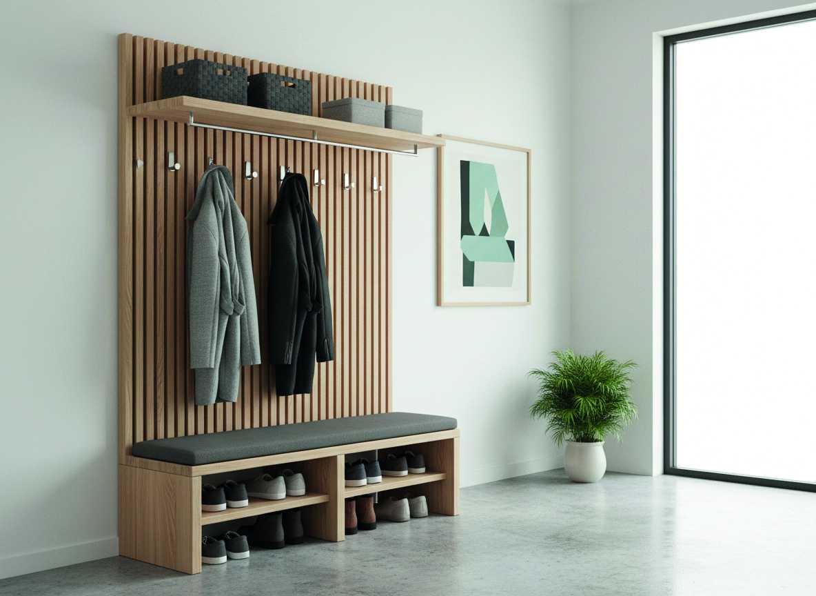 Garderobe aus Holz